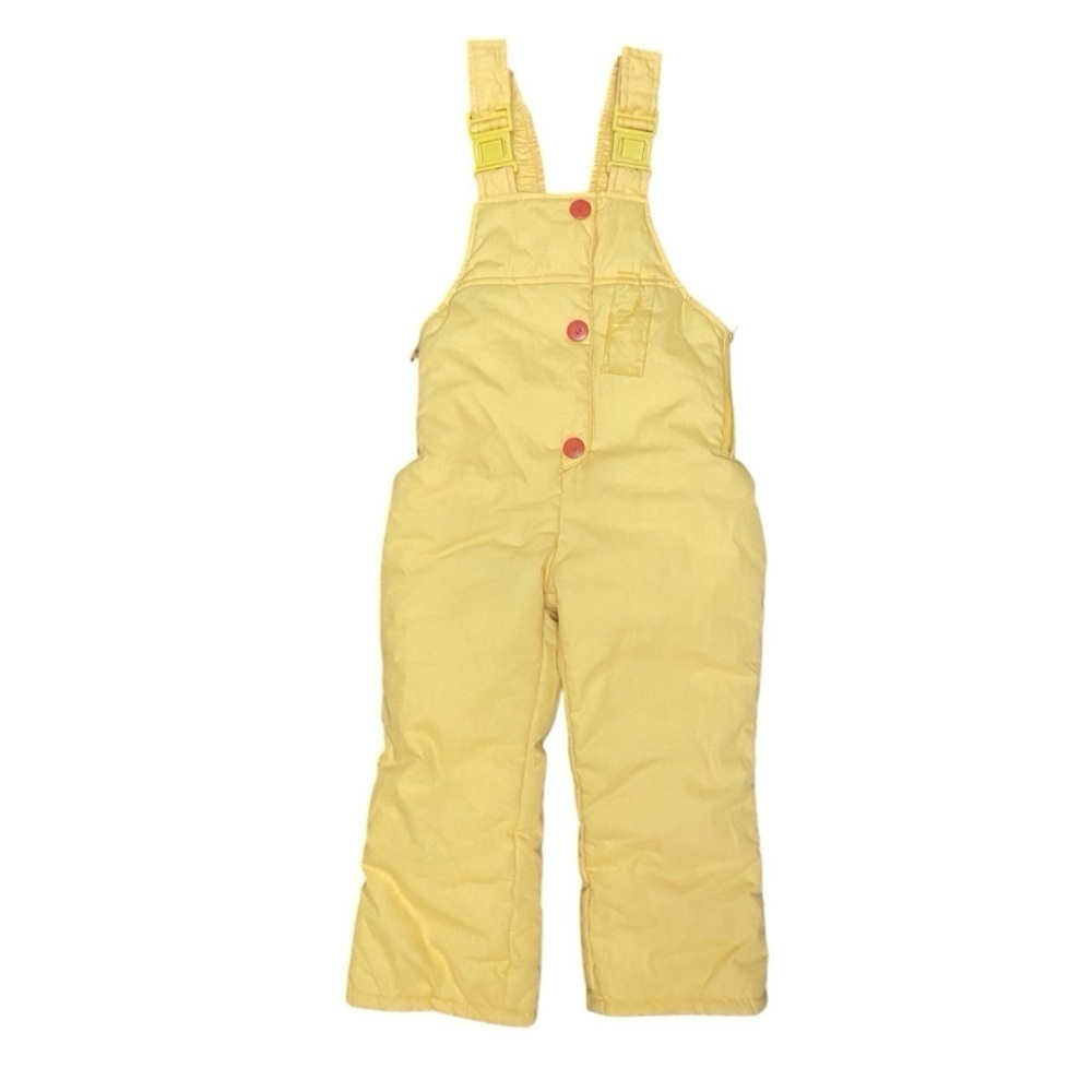 Climate Control Vintage Kids/ Toddler/ Baby Insulated Yellow Snow Bib